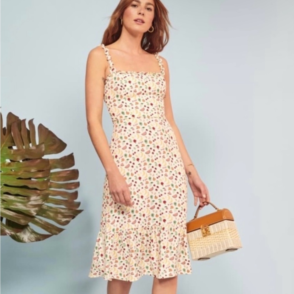 Reformation fruit midi dress NWT